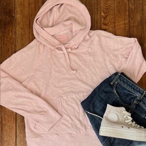 Faherty Pink Lightweight Hoodie Sweatshirt